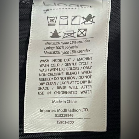 Modli Adjustable Strap Swim Bra Top Size 2X - Picture 6 of 6